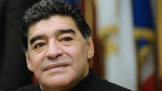 Diego Maradona, exfutbolista argentino. Foto: AFP.