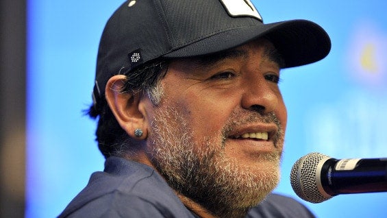Diego Maradona, exfutbolista argentino. Foto: AFP.