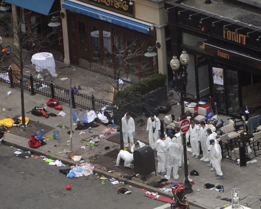 El atentado dejó 3 muertos y más de 280 heridos. Foto: AFP