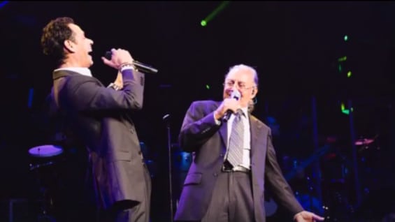 Marc Anthony junto a su padre. Foto: @officialmarcanthony (Facebook).