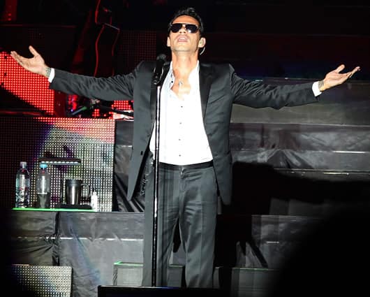 Marc Anthony cerró la gala interpretando su éxito ‘Vivir mi vida’. Foto: EFE