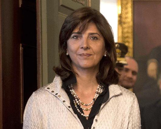 María Ángela Holguín, canciller de Colombia. Foto: AFP