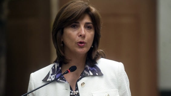 María Ángela Holguín. Foto: AFP.