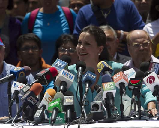 María Corina Machado, dirigente opositora venezolana. Foto: EFE