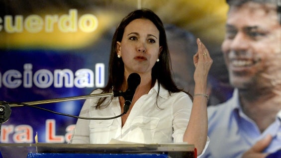 María Corina Machado, exdiputada y líder de la oposición venezolana. Foto: AFP.