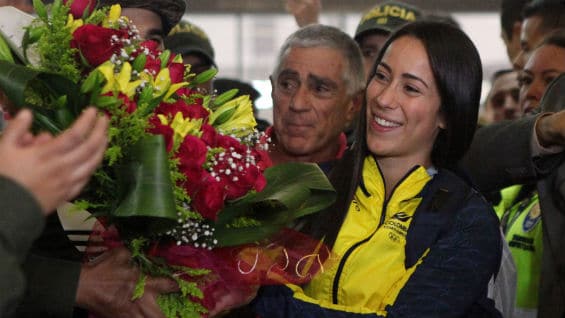 Para este martes está programado un homenaje tanto para Pajón como para el medallista de bronce Carlos Ramírez. Foto Agencia EFE