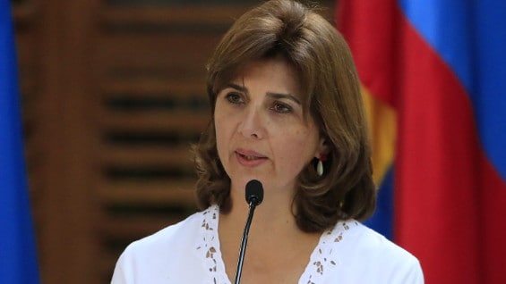 La canciller María Ángela Holguín confirmó la reunión. Foto: EFE.