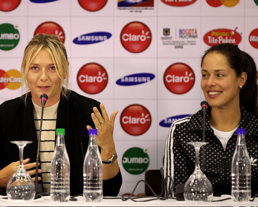 María Sharapova y Ana Ivanovic. Foto: EFE