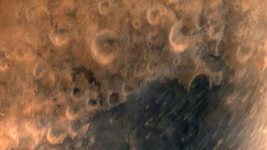 Imagen revelada por la agencia espacial india.