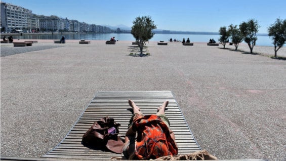 Altas temperaturas en Grecia. Foto: AFP