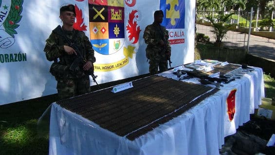 En la operación no se produjeron capturas, pero sobre la zona continúan las operaciones para dar con las personas que estarían implicadas en estos hechos. Foto Ejército Nacional