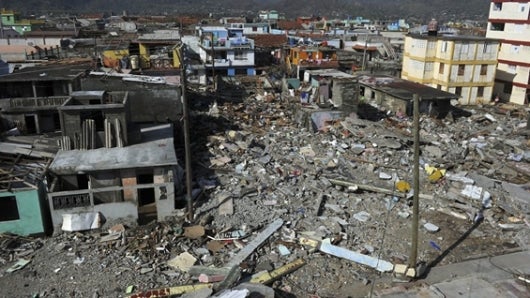 Matthew se debilitó este sábado de mañana a categoría 4 en la escala de Saffir-Simpson, que va de 1 a 5, según el Centro Nacional de Huracanes (NHC) de Estados Unidos. Foto: Nasa.