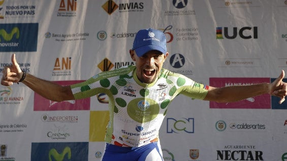 Mauricio Ortega, ciclista antioqueño. Foto: EFE.