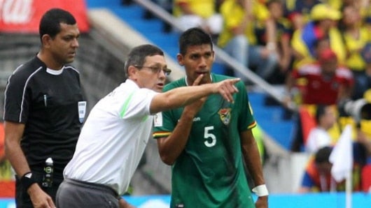 Mauricio Soria, seleccionador de fútbol de Bolivia. Foto: EFE.