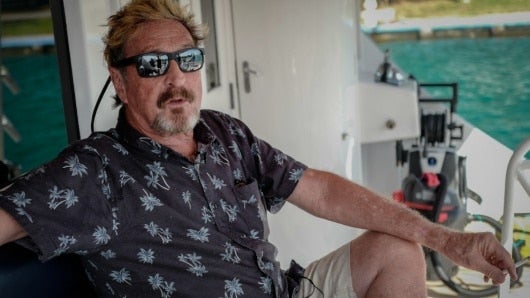 John McAfee. Foto: AFP