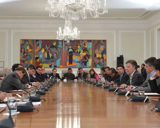 El presidente Santos convocó un consejo extraordinario de ministros. Foto: SIG