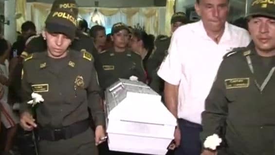 Sara Yolima Salazar fue despedida en Armero Guayabal.