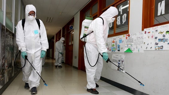 Corea del Sur es el segundo país más afectado por la epidemia detrás de Arabia Saudí. Foto: AFP.