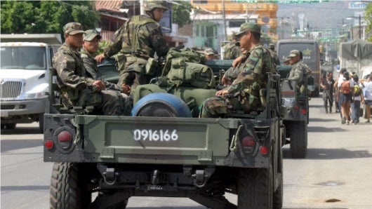 La fiscalía señaló en otro reporte que en la misma localidad hubo un enfrentamiento a balazos el viernes entre dos grupos armados. Foto: AFP