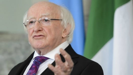 Michael Daniel Higgins, presidente de Irlanda. Foto: AFP.