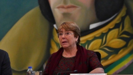 La Alta Comisionada de Derechos Humanos de Naciones Unidas, Michelle Bachelet. Foto: AFP