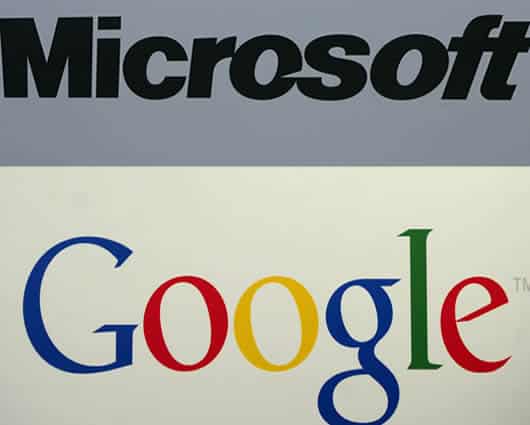 La rivalidad entre Microsoft y Google continuará en Navidad. Foto: AFP