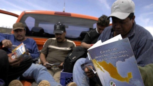 Los migrantes. Foto: AFP