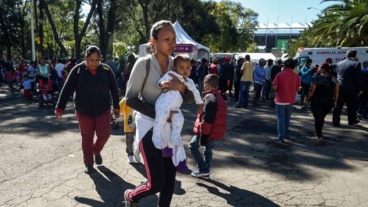 Los migrantes se acercan a EE.UU. Foto: AFP