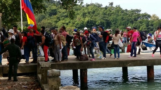 Llegada de migrantes a Sapzurro. Foto: Noticias RCN.