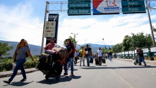 Migrantes venezolanos. Foto:AFP