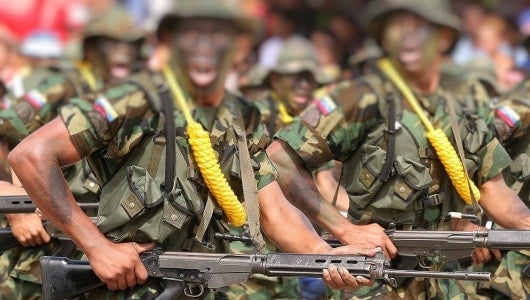 Foto: Integrantes de las Fuerzas Armadas de Venezuela / NoticiasRCN.com - AFP