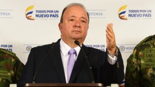 El ministro de Defensa, Juan Carlos Pinzón. Foto: AFP.
