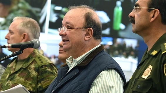 Luis Carlos Villegas, ministro de Defensa. Foto: Oficial.