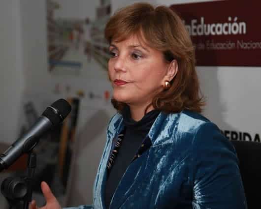 María Fernanda Campo, ministra de Educación. Foto: Facebook oficial.