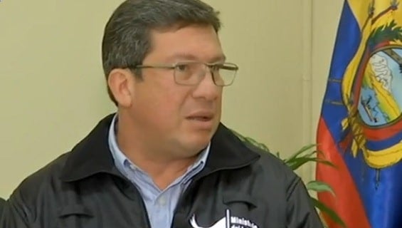 Foto: Ministro del Interior de Ecuador, César Navas en entrevista exclusiva para Noticias RCN y NTN 24
