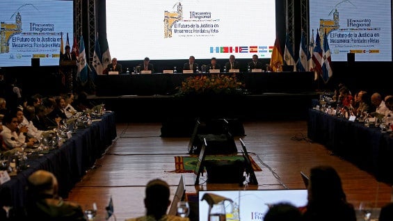 Conferencia de Ministros de Justicia de los Países Iberoamericanos. Foto: EFE.