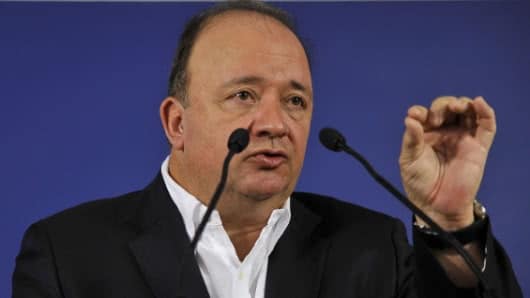 Luis Carlos Villegas, ministro de Defensa. Foto: AFP.