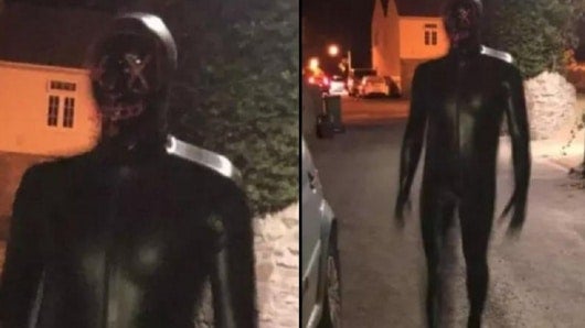 Foto del misterioso hombre disfrazado