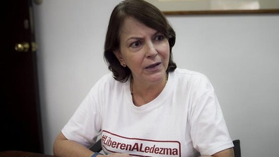Mitzy Capriles, esposa de Antonio Ledezma. Foto: EFE.