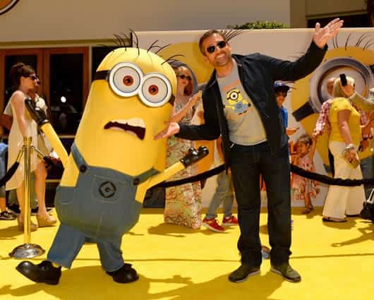 Steve Carell es la voz del villano Gru en la cinta animada. Foto:AFP