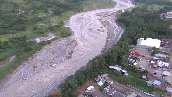 El rumbo que tomó la avalancha.