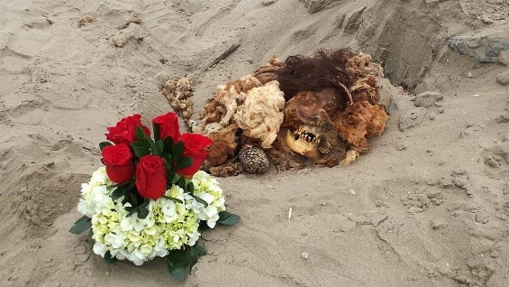 Guardias municipales mantienen acordonada la zona del hallazgo. Foto: EFE