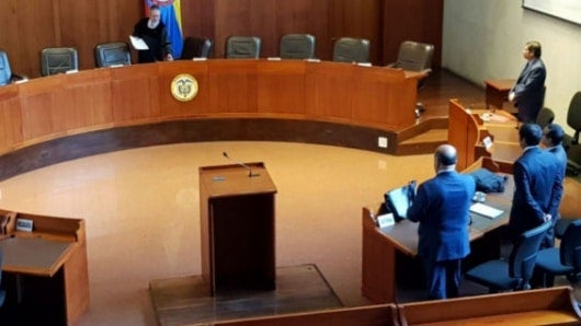 Moreno en la Corte Suprema. Foto: RCN