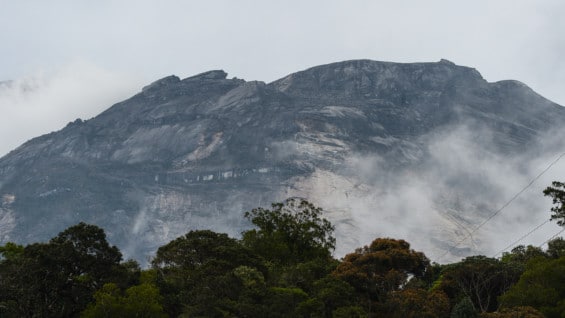 Monte Kinabalu, en Malasia. Foto: AFP