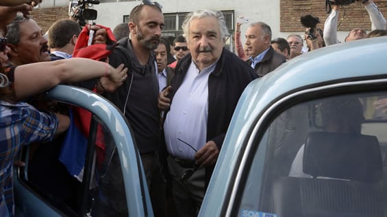 Mujica durante las votaciones de octubre. Foto: AFP