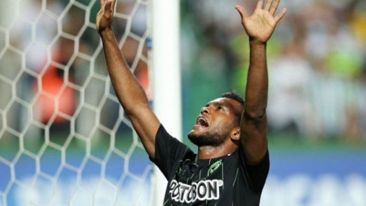 Miguel Ángel Borja de Atlético Nacional. Foto: AFP