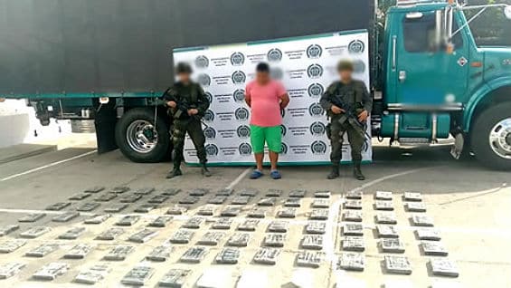 En el 2016, la Policía Nacional se ha incautado de 16.9 toneladas de clorhidrato de cocaína en el territorio colombiano. Foto Policía Nacional