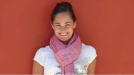 Natalia Ponce de León antes del ataque con ácido.