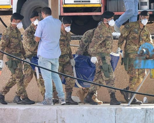 El naufragio de la semana pasada en Lampedusa dejó 300 muertos. Foto: EFE