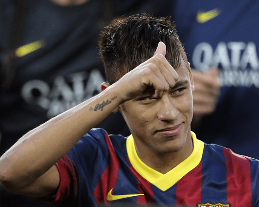 Neymar, jugador del Barcelona. Foto: AFP.